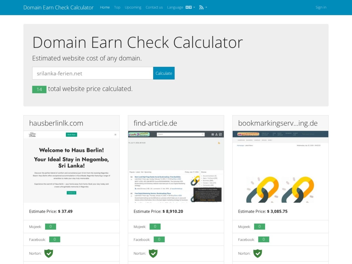 domain-earn.de screenshot