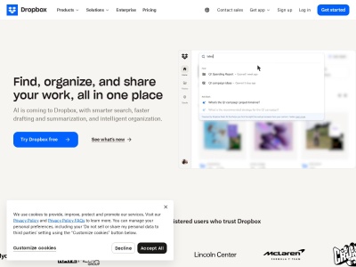 dropbox.com screenshot