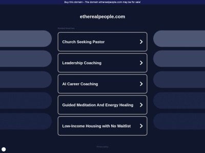 etherealpeople.com screenshot