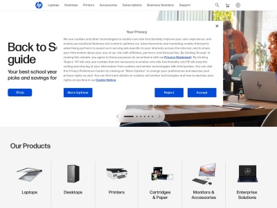 hp.com screenshot