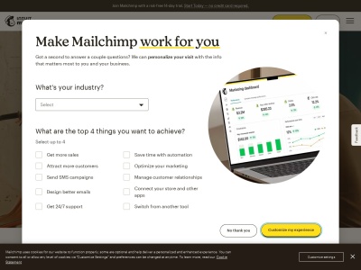 mailchimp.com screenshot