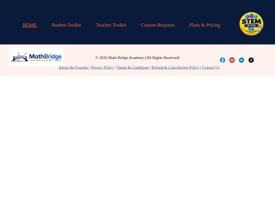 mathbridgeacademy.com screenshot