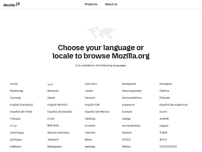 mozilla.org screenshot
