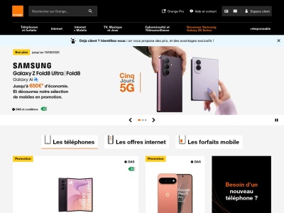 orange.fr screenshot