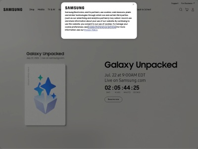 samsung.com screenshot