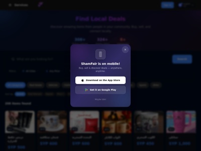 shamfair.com screenshot