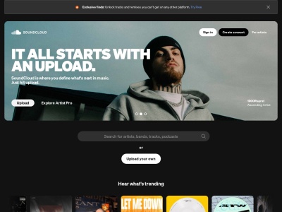 soundcloud.com screenshot