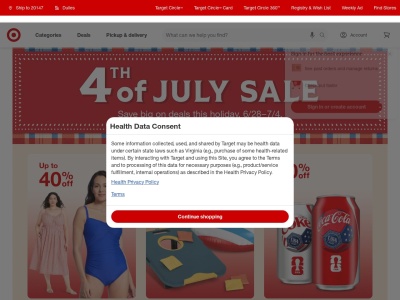 target.com screenshot