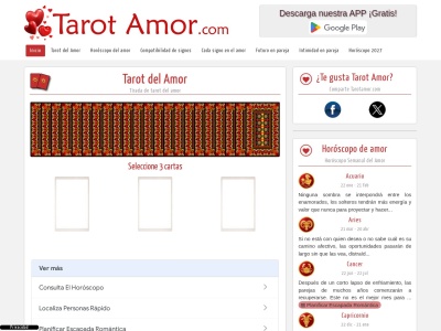 tarotamor.com screenshot
