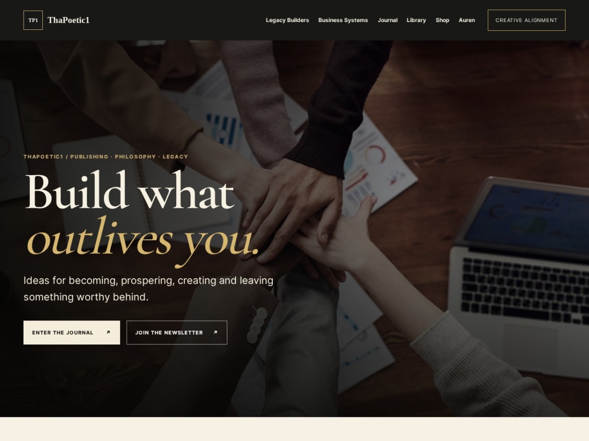 thapoetic1.org screenshot