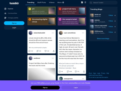 tumblr.com screenshot