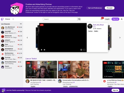 twitch.tv screenshot