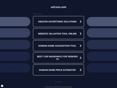 urlcost.com screenshot